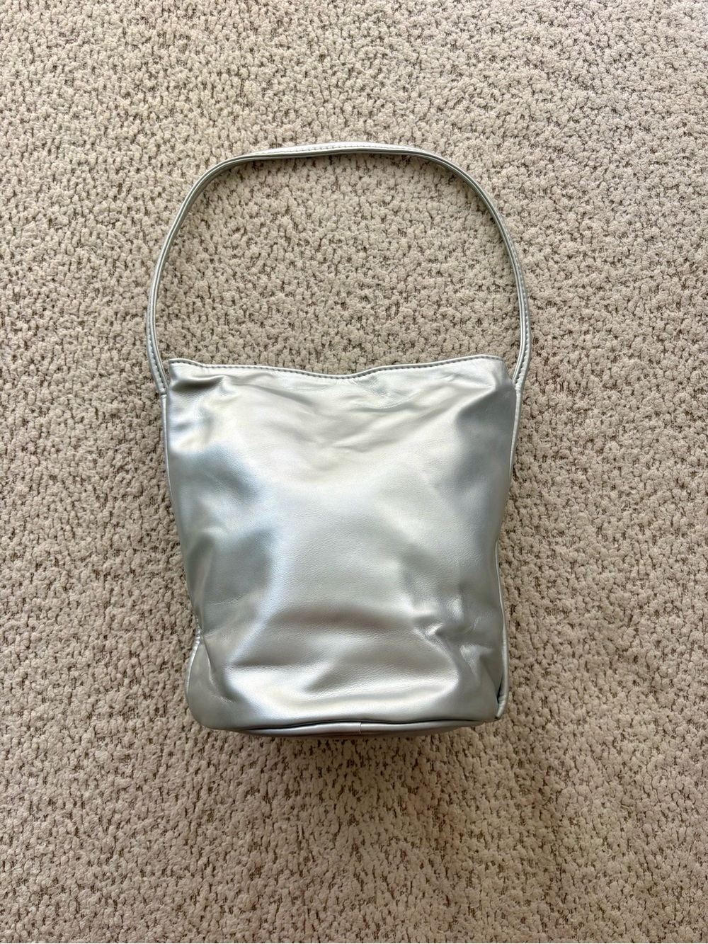 Silver Shoulder Bag - Women